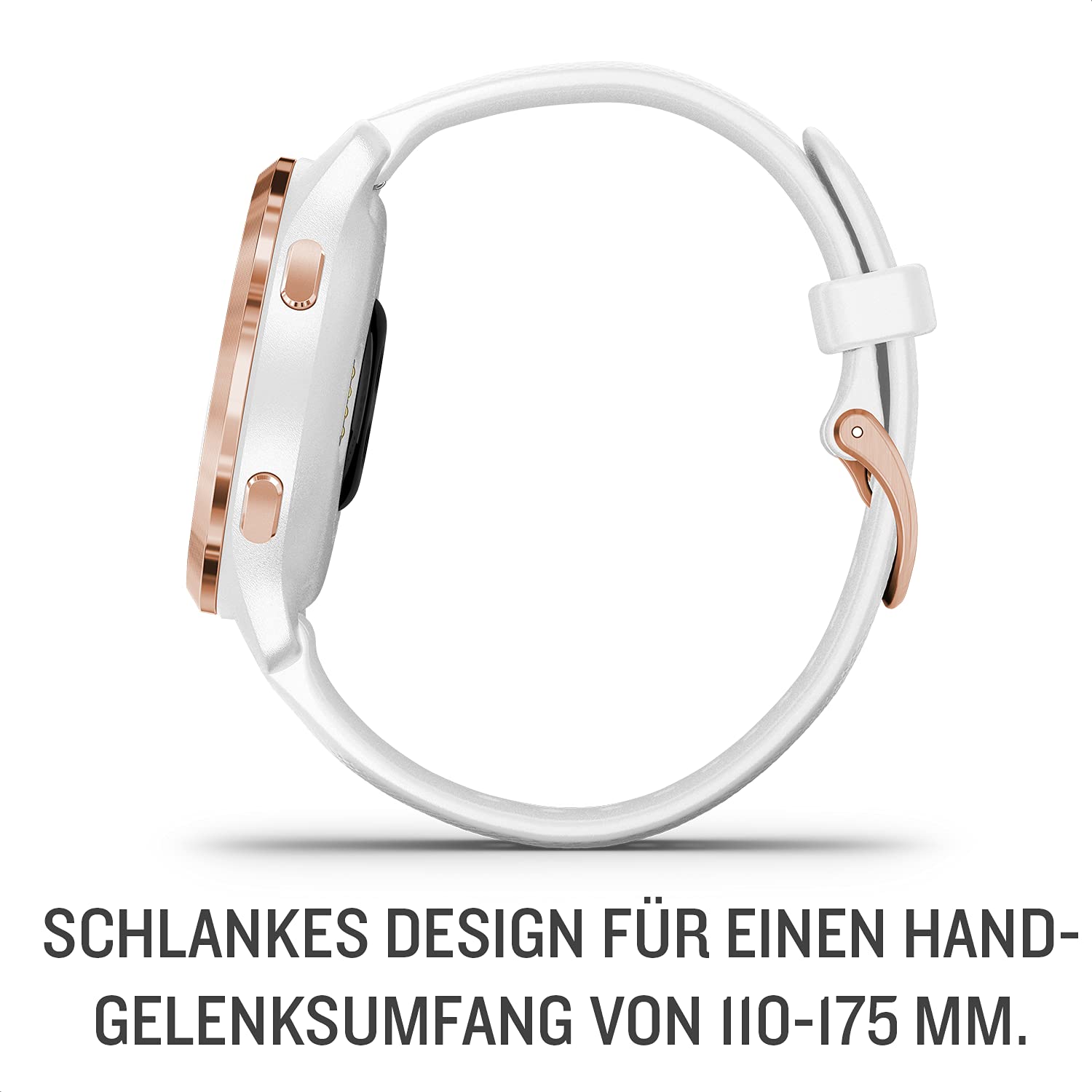 Garmin Venu 2S, schlanke GPS-Fitness-Smartwatch, 1,1" AMOLED-Touchdisplay, Gesundheitsfunktionen, 25+ Sport-Apps, Garmin Music & Garmin Pay