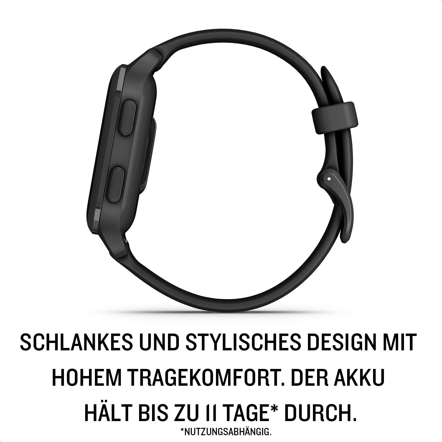 Garmin Venu Sq 2 Music, GPS-Fitness-Smartwatch, 1,4" AMOLED, Musikplayer, Schlafanalyse, 25+ Sport-Apps, Garmin Pay, bis 11 Tage Akkulaufzeit
