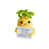 Dinghaole gestrickte Wolle Ananas Puppe Pocket Hug Positive Geschenke, Sternfrucht Mutmacher Geschenk für Frauen,Männer,Partner,Beste Freundin,Kollegen,Studenten