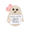 Yuqilin Lustige Positive Potato Pocket Hug, Kartoffel GlüCksbringer, Lustige Kartoffel mit Schleife, Potato Motivationsgeschenke, Hug Positive, für Familie Freund Motivationsgeschenke