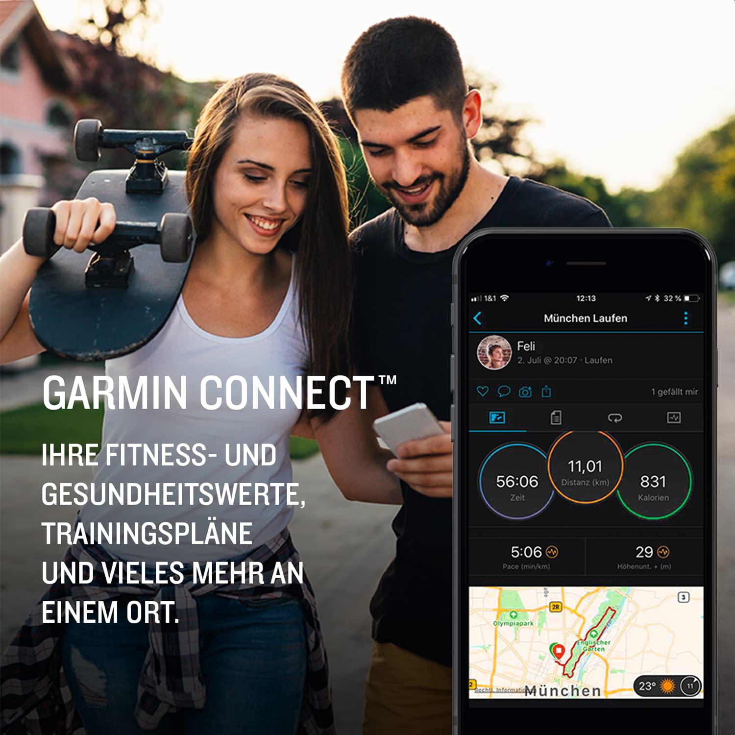 Garmin Instinct 2 Solar GPS-Smartwatch, unendliche Akkulaufzeit im Smartwatch-Modus, 40+ Sport-Apps, Garmin Pay, Trainingszustand, Fitnessalter