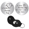 CREATCABIN Little Pocket Hug Token Long Distance Relationship Gift Inspirierende Doppelseitige Münze Inspirierende Geschenke Für Frauen Freunde Männer Bestie Tochter Sohn Kollegin Freundin 3 x 3cm