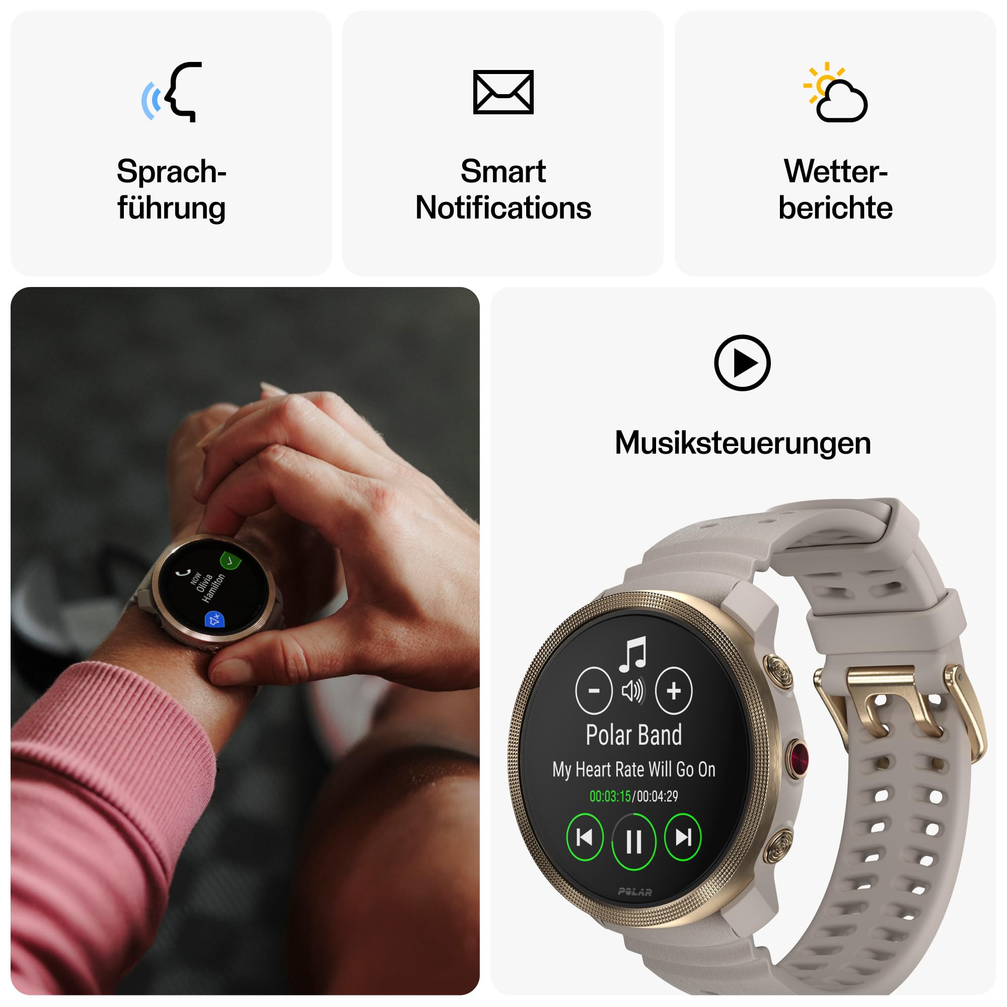 Polar Vantage M3 – Multisport-Smartwatch mit Amoled-Display, Dual-Frequenz-GPS, Turn-by-Turn-Navigation, bis zu 7 Tage Akkulaufzeit