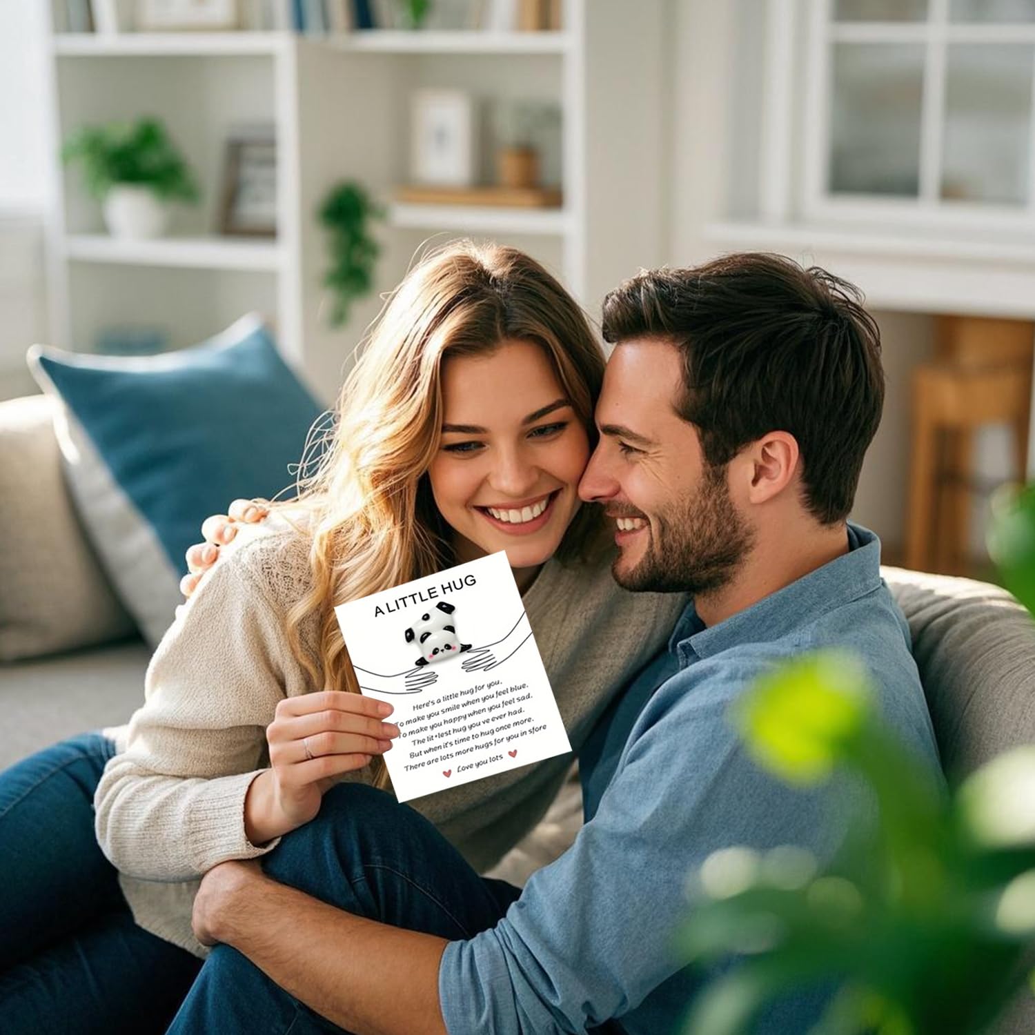 Pocket Hug Panda Glücksbringer Panda Pocket Hug Kleine Geschenk für Frauen Aufmunterung Geschenke Trost Geschenke Pocket Hug Positive Geschenke Gute Besserung Geschenke für Familie Freunde