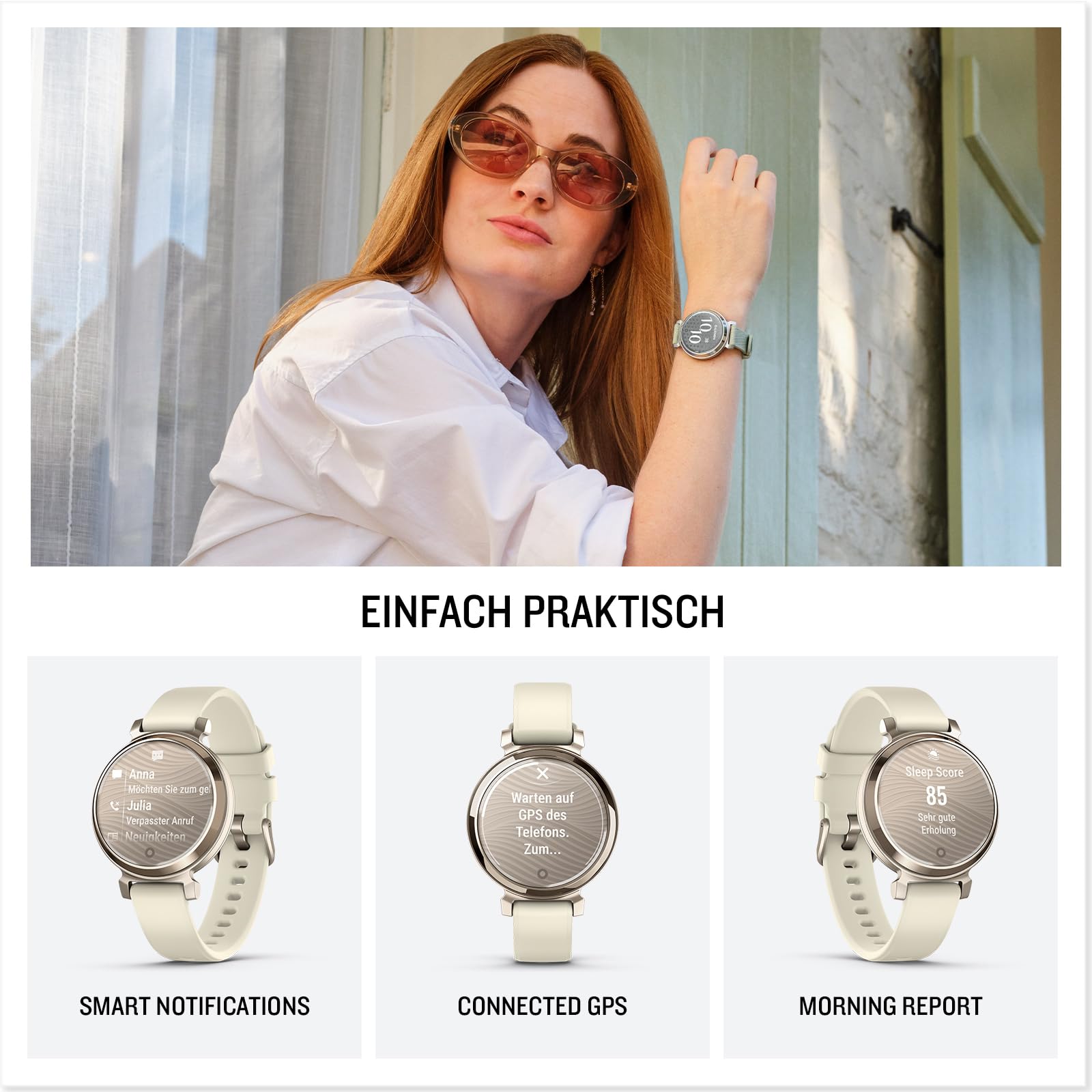 Garmin Lily 2, modische Smartwatch für Frauen, 2,54 cm Touchdisplay, Gesundheits- & Fitnessfunktionen, Smart Notifications, bis 5 Tage Akkulaufzeit