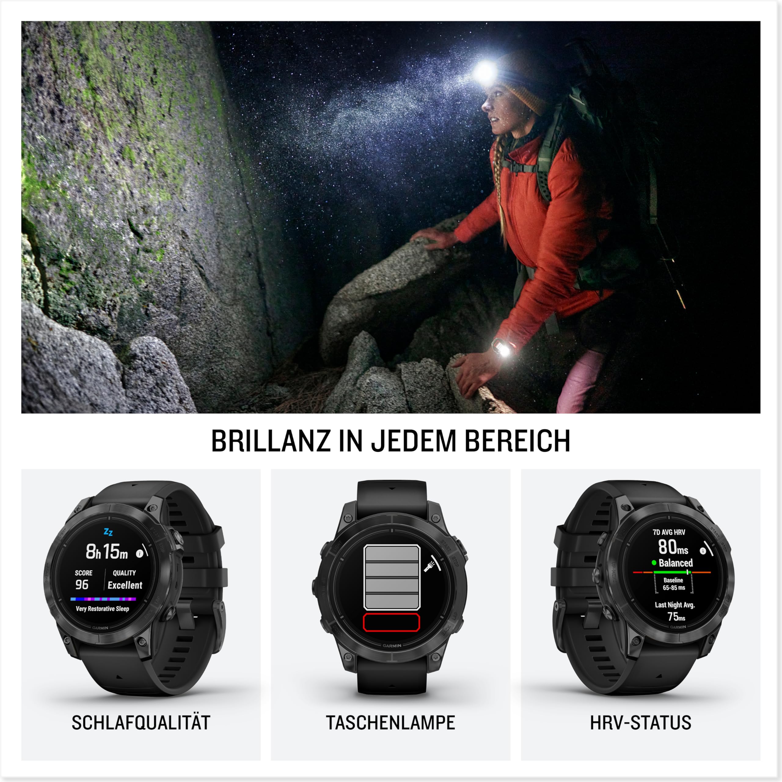 Garmin EPIX PRO 51 mm, GPS-Multisport-Smartwatch, 1,4" AMOLED, Touch & Tasten, TOPO-Karten, 60 Sport-Apps, Garmin Music, Garmin Pay, bis 31 Tage